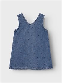 Lil Atelier Hjerte Denim Spencer Kjole Rey Medium Blue